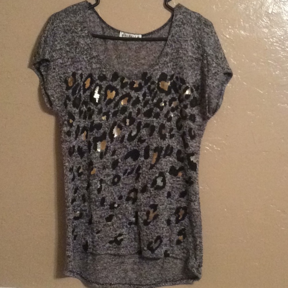 Cheetah knit top